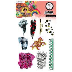 Gelová razítka Studio Light "25“, 9 ks - Hravé textury