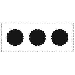 Šablona TCW 4"x9" (10x23 cm) - Scalloped Circles