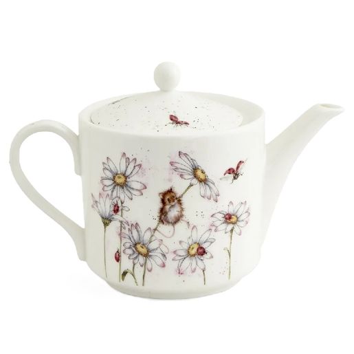 Porcelánová konvice na čaj Wrendale Designs "Oops a Daisy", 1,1 l - Myška