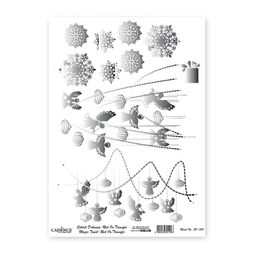 Transferová fólie Cadence, stříbrná - Andílci