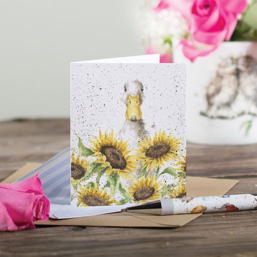 Dárková kartička Wrendale Designs "Sunshine" - Husa