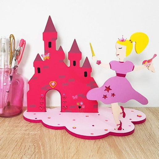 Kreativní dřevěná sada k dotvoření Gomille - Princezna