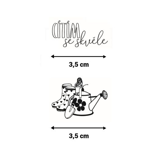 Diářová razítka Aladine Stampo Bullet Journal, 36 ks - Relax