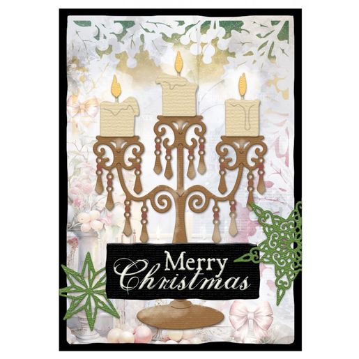 Gelová razítka Studio Light, 5 ks - Vánoční pozdravy