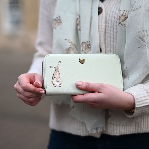 Peněženka Wrendale Designs "Hare-Brained", velká - Zajíc