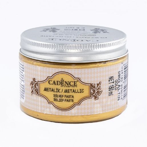 Metalická reliéfní pasta Cadence Metallic Relief Paste, 150 ml