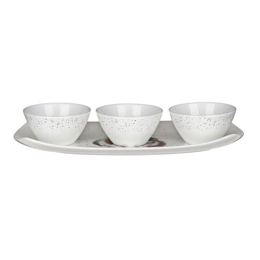 Porcelánové misky a podnos Wrendale Designs - Morčata