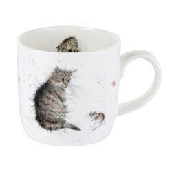 Porcelánový hrnek Wrendale Designs "Cat and Mouse", 0,31 l - Kočka a myš