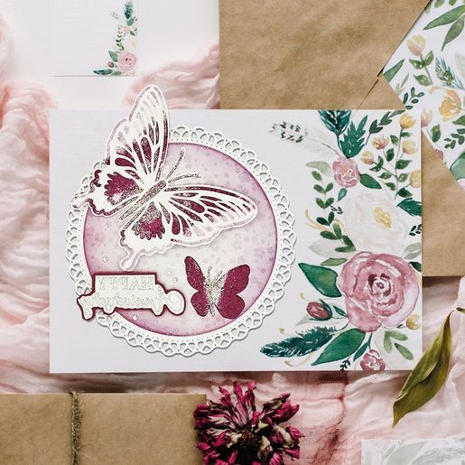 Šablona Aladine, 10x15 cm - Motýli