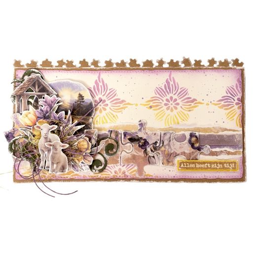 Vyřezávací šablony Studio Light "Growing & Blooming", 3 ks - Puzzle