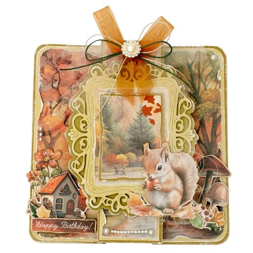 Blok s papírovými výseky Studio Light "Charming Autumn", A5, 20 l. - Líbezný podzim