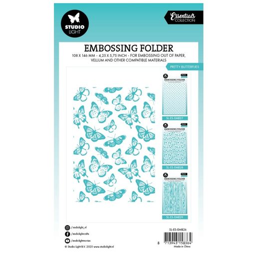 Embosovací kapsa Studio Light, A6 - Motýli