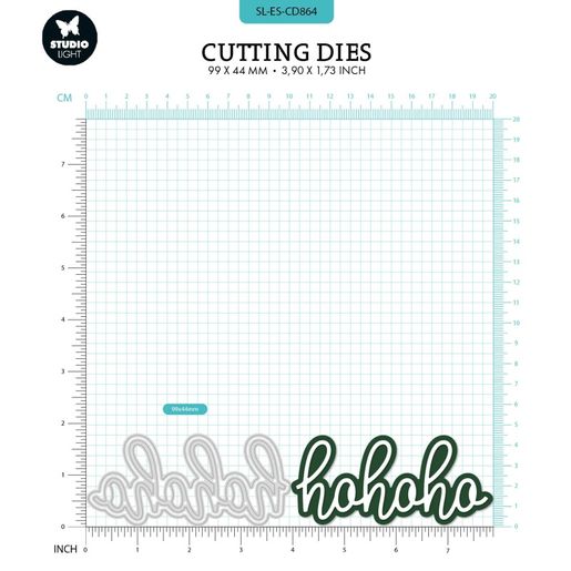 Vyřezávací šablony Studio Light, 2 ks - Nápis Hohoho