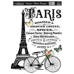 Transferový obrázek na textil Cadence, 25x35 cm - Pařížské kolo