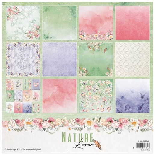 Scrapbookový blok Studio Light "Nature Lover“, 30,5x30,5 cm, 24 l.