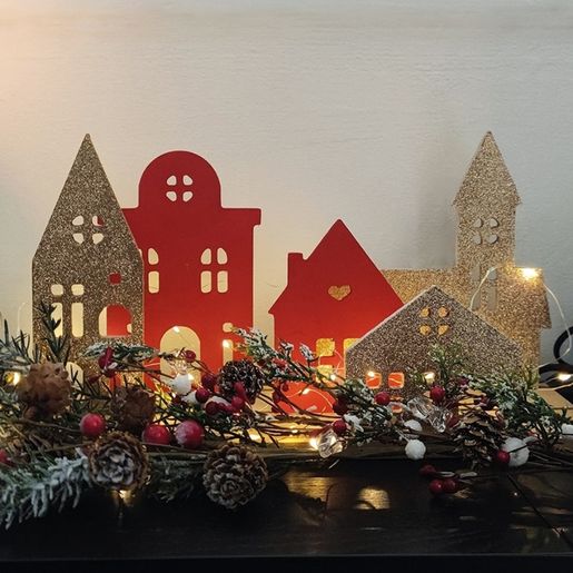 Stojánek na dřevěné dekorace Gomille, 35x13 cm