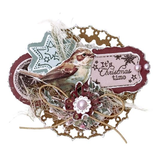 Blok s papírovými výseky Studio Light "Christmas Blush", A5, 20 l. - Vánoce z pohádky