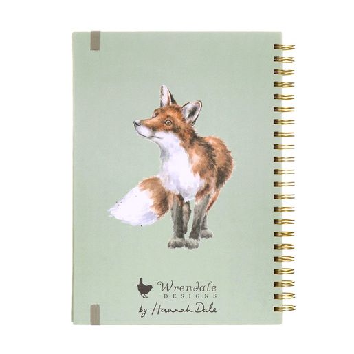 Kroužkový blok Wrendale Designs "Make My Daisy", A4, 90 l., linkovaný - Liška