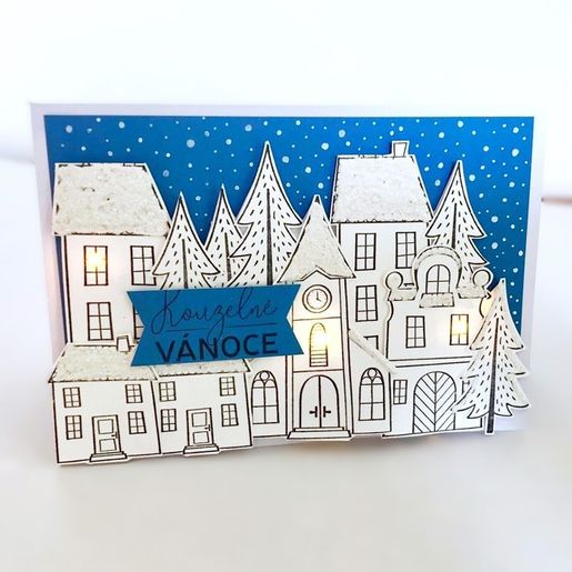 Razítka Aladine Stampo Art, 29 ks - Kouzelné domečky