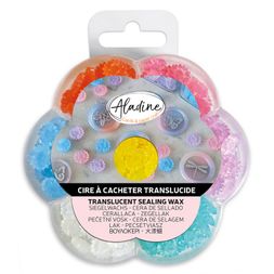 Průsvitný pečetní vosk granulovaný Aladine - zářivé barvy