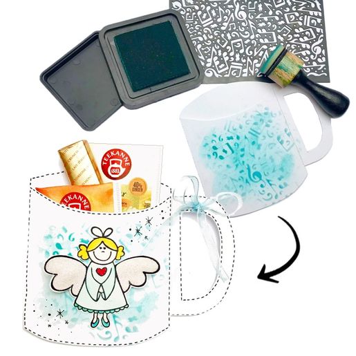 Razítkovací polštářek Aladine Izink Dye - océan, tyrkysový