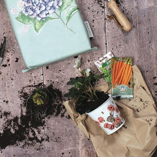 Květináče Wrendale Designs "Floral", 3 ks - Králík a květiny