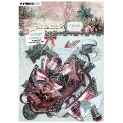 Papírové výseky Studio Light "Christmas Blush", 35 ks - Vánoce jako z pohádky