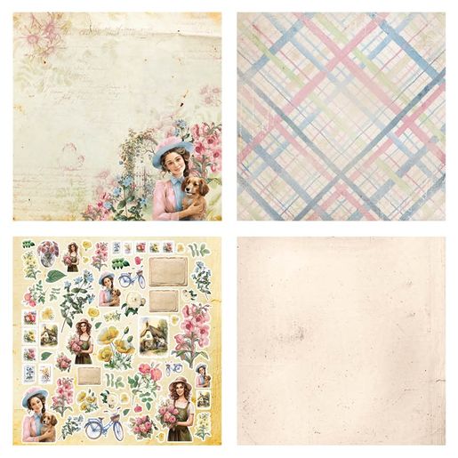 Scrapbookový blok Studio Light "Wild & Free", 30,5x30,5 cm, 12 l.