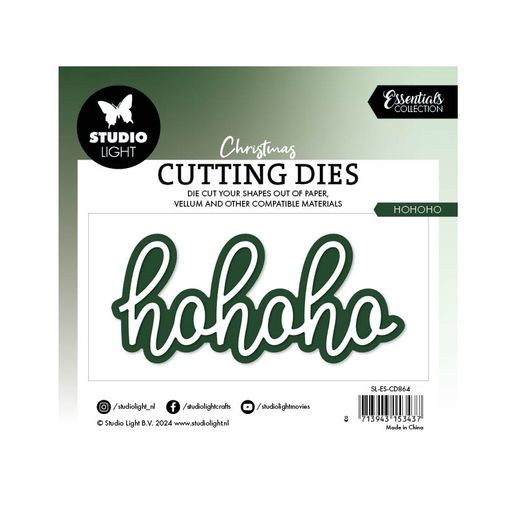 Vyřezávací šablony Studio Light, 2 ks - Nápis Hohoho