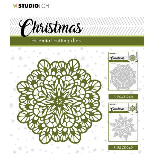 Vyřezávací šablony Studio Light, 11x11 cm - Zimní mandala