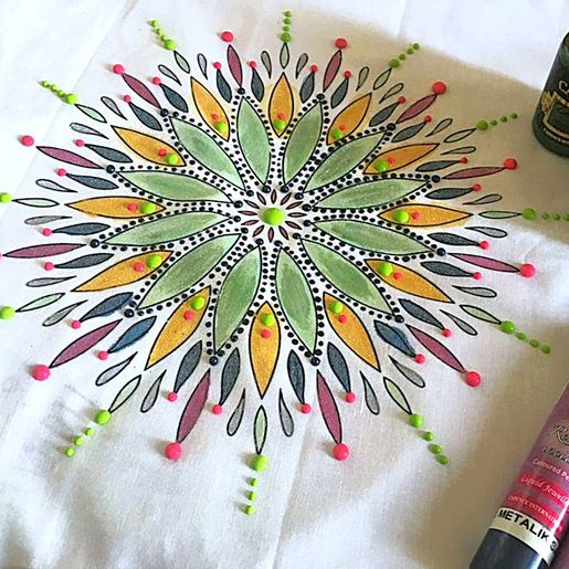 Transferový obrázek na textil Cadence, 25x35 cm - Mandala 5