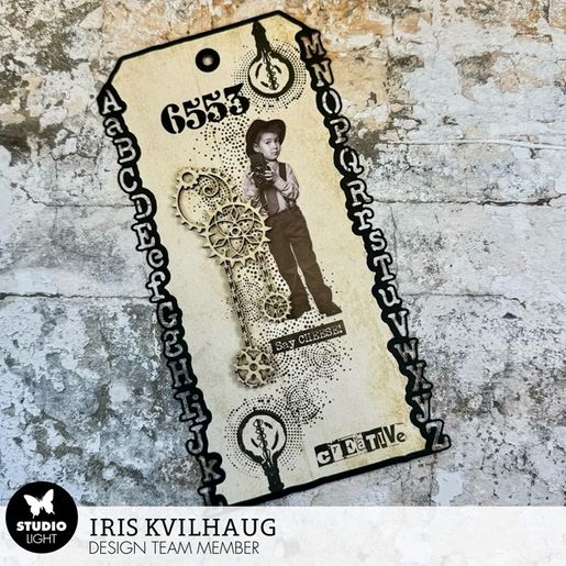 Gelová razítka Studio Light "Grunge", 6 ks - Vintage žárovka