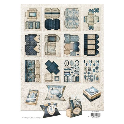 DIY Dárkové krabičky Studio Light, A4, 12 l. - Vintage