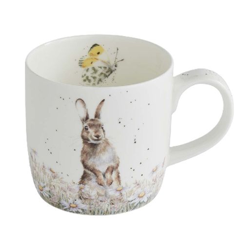 Porcelánový hrnek Wrendale Designs "Fresh as a Daisy", 0,31 l - Zajíc
