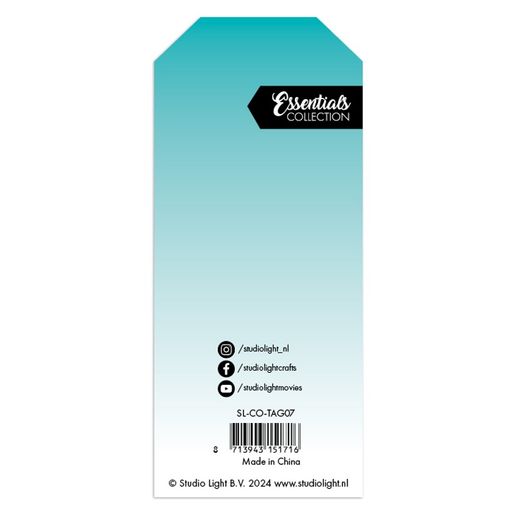 Visačky Studio Light, 20 ks, bílé - 5x10 cm