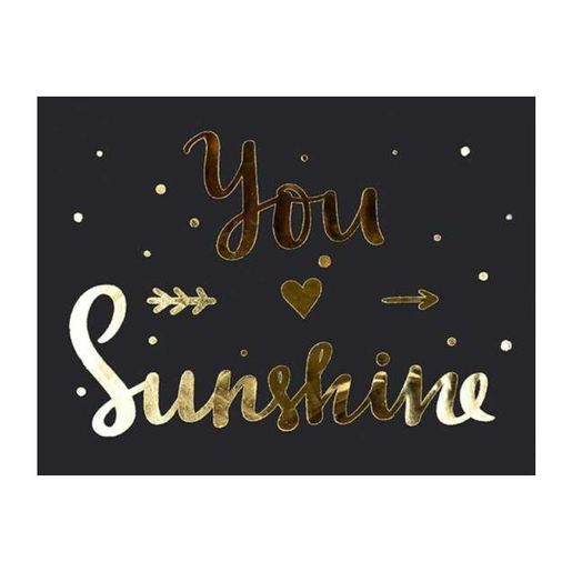 Nažehlovací nálepka Cadence, 21x30 cm, zlatá - Sunshine