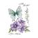 Gelová razítka Studio Light "Blooming Butterfly", 6 ks - Sasanka