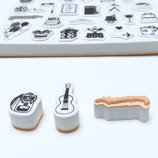 Diářová razítka Aladine Stampo Bullet Journal, 59 ks - Můj den