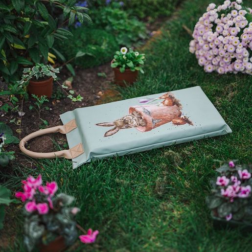 Zahradní podložka pod kolena Wrendale Designs "The Flower Pot" - Králík a hortenzie