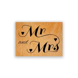 Dřevěné razítko Aladine, vel. B - Pan a paní