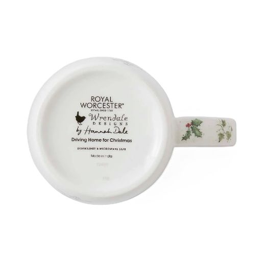 Vánoční porcelánový hrnek Wrendale Designs "Driving Home for Christmas", 0,31 l - Pejsci