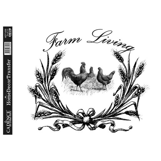 Transferový obrázek Cadence Home Deco, 25x35 cm - Slepičí farma