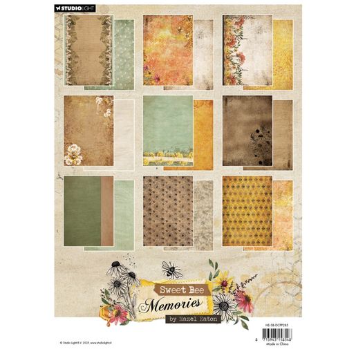 Blok podkladových papírů Studio Light "Sweet Bee Memories", A4, 36 l.