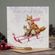 Přání Wrendale Designs "The Sleigh Ride", 15x15 cm - Lišky na saních