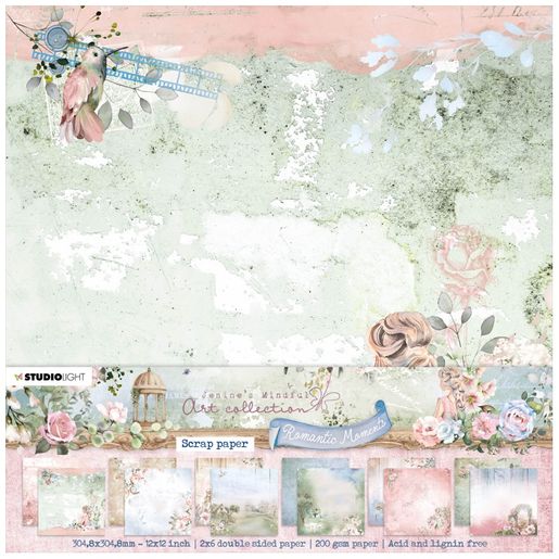 Scrapbooková sada Studio Light "Romantic Moments", 30,5x30,5 cm, 12 l.