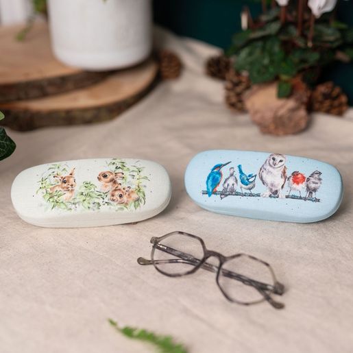 Pouzdro na brýle Wrendale Designs "Spring Hares" - Králíci