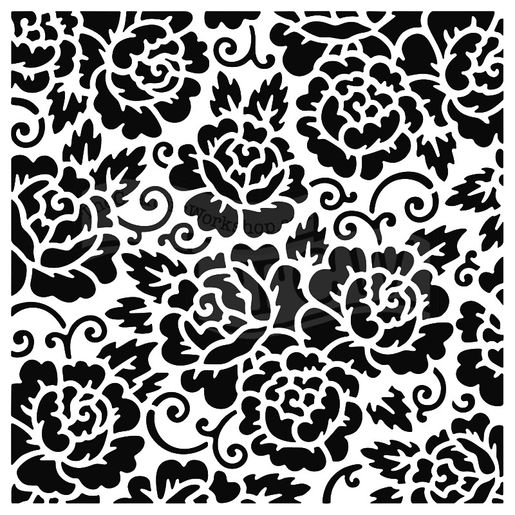 Šablona TCW 12"x12" (30,5x30,5 cm) - Rose Garden