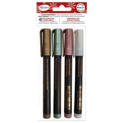 Permanentní fixy Aladine, 4 ks - metalické barvy