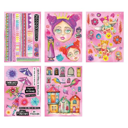 Blok s papírovými výseky Studio Light "26", A4, 70 l. - Extra velké