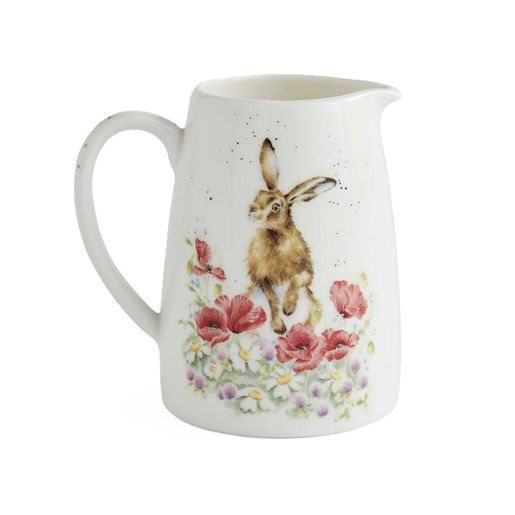 Porcelánový džbánek Wrendale Designs "Field of Flowers", 125 ml - Zajíc